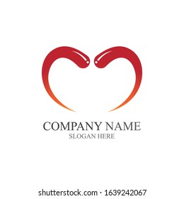 Devil horn Vector icon design illustration Template