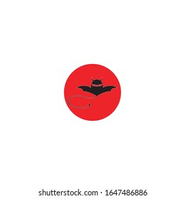 Devil horn Vector icon design illustration logo Template