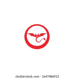 Devil horn Vector icon design illustration logo Template