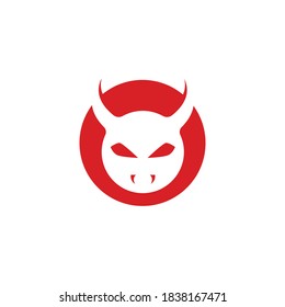 Devil horn Vector icon design illustration logo Template