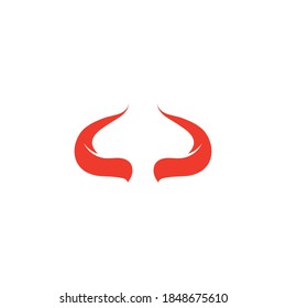 Devil horn Vector icon design illustration logo Template