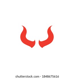 Devil horn Vector icon design illustration logo Template