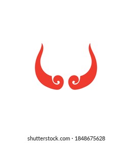 Devil horn Vector icon design illustration logo Template