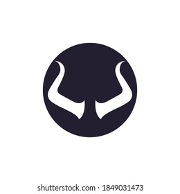 Devil horn Vector icon design illustration logo Template