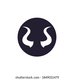Devil horn Vector icon design illustration logo Template