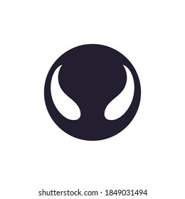 Devil horn Vector icon design illustration logo Template