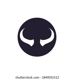 Devil horn Vector icon design illustration logo Template