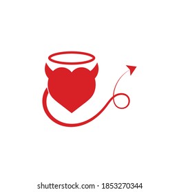 Devil horn Vector icon design illustration logo Template