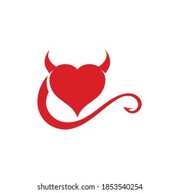 Devil horn Vector icon design illustration logo Template