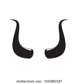 Devil horn Vector icon design illustration 