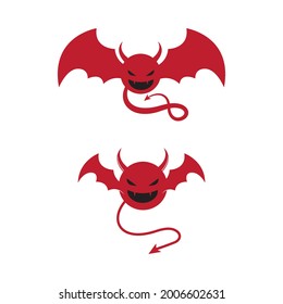 Devil horn Vector icon design illustration Template