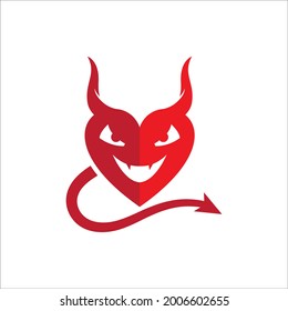 Devil horn Vector icon design illustration Template