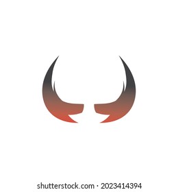 Devil horn Vector icon design illustration Template