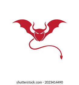 Devil horn Vector icon design illustration Template