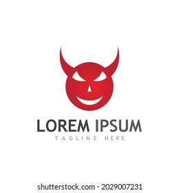 Devil horn Vector icon design illustration logo Template