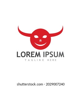 Devil horn Vector icon design illustration logo Template