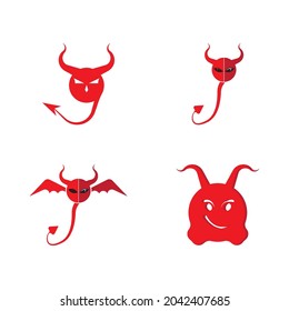 Devil horn Vector icon design illustration logo Template