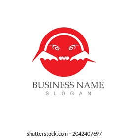 Devil horn Vector icon design illustration logo Template