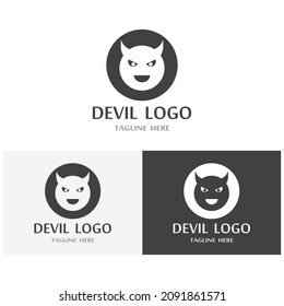 Devil horn Vector icon design illustration logo Template