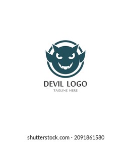 Devil horn Vector icon design illustration logo Template