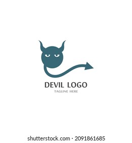 Devil horn Vector icon design illustration logo Template