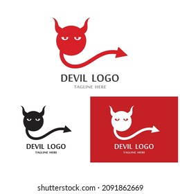 Devil horn Vector icon design illustration logo Template