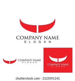 Devil horn Vector icon design illustration logo Template