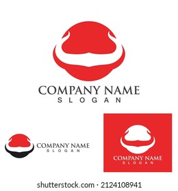 Devil horn Vector icon design illustration logo Template
