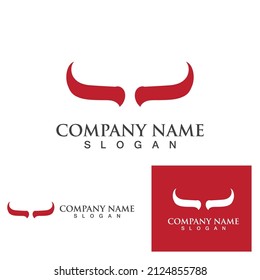 Devil horn Vector icon design illustration logo Template