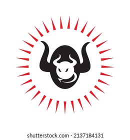 Devil horn Vector icon design illustration logo Template