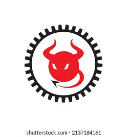 Devil horn Vector icon design illustration logo Template