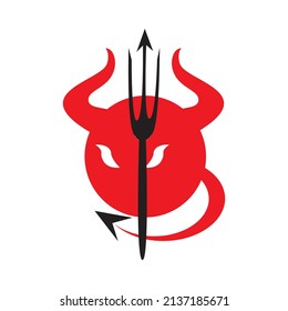 Devil horn Vector icon design illustration logo Template