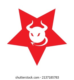 Devil horn Vector icon design illustration logo Template