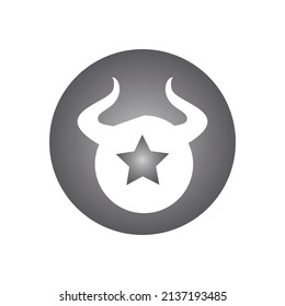 Devil horn Vector icon design illustration logo Template