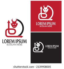 Devil horn Vector icon design illustration logo Template