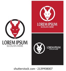 Devil horn Vector icon design illustration logo Template