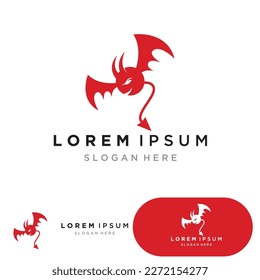 Devil horn Icono de Vector logotipo de la plantilla