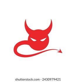 Devil horn Vector icon design illustration logo Template