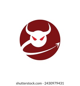 Devil horn Vector icon design illustration logo Template