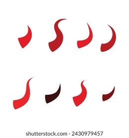 Devil horn Vector icon design illustration logo Template