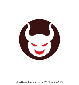 Devil horn Vector icon design illustration logo Template