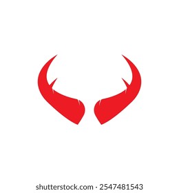 Teufelshorn Vektor Symbol Design Illustration Template