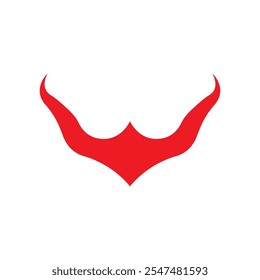 Teufelshorn Vektor Symbol Design Illustration Template