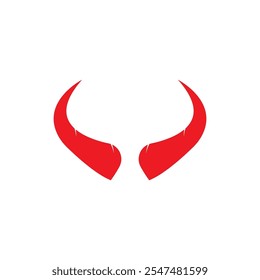 Teufelshorn Vektor Symbol Design Illustration Template