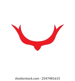 Teufelshorn Vektor Symbol Design Illustration Template