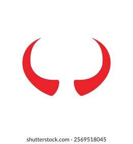 Devil horn Vector icon design illustration Template