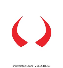 Devil horn Vector icon design illustration Template