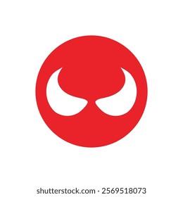 Devil horn Vector icon design illustration Template