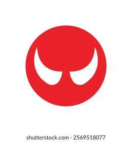 Devil horn Vector icon design illustration Template