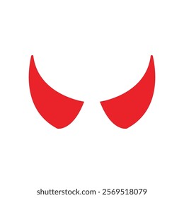 Devil horn Vector icon design illustration Template